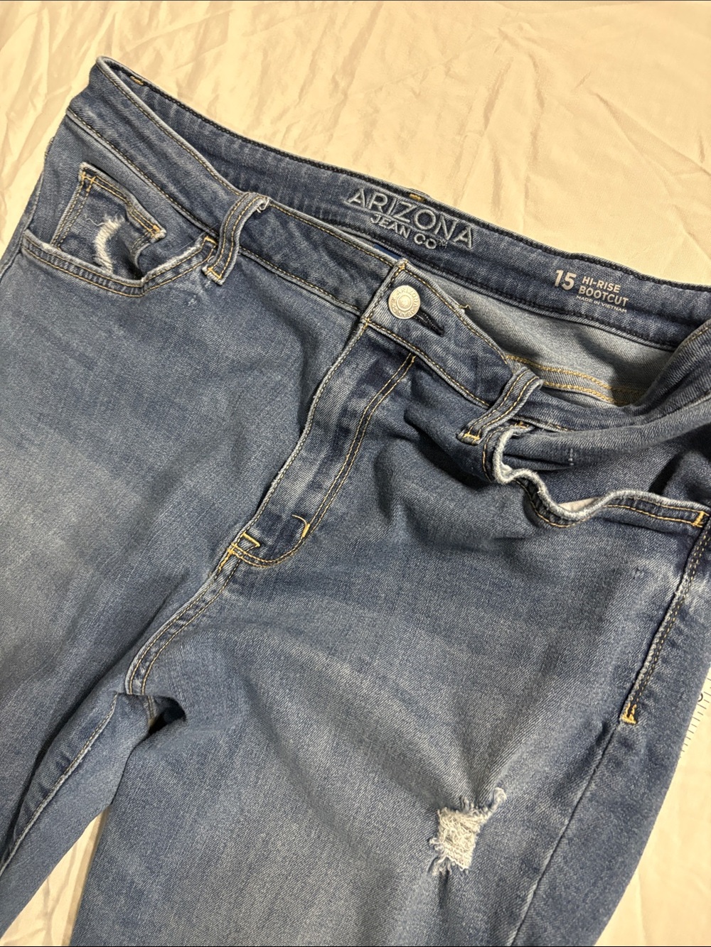 Arizona Jean Company Women's Bootcut Jeans - Medium Blue Wash